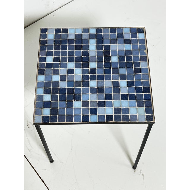 C. 1950s Minimalist Italian Murano Glass Tile Side Tables -- A Pair For Sale In Boston - Image 6 of 8