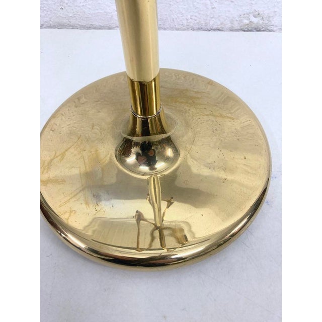 Large floor stand for BMF combination candlesticks with three integrated candle holders, designed by Caesar Stoffi in the...