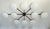 Italian 21st Century Dieci Satin Black Nickel Matte White Murano Flush Mount by Fabio LTD For Sale - Image 3 of 6
