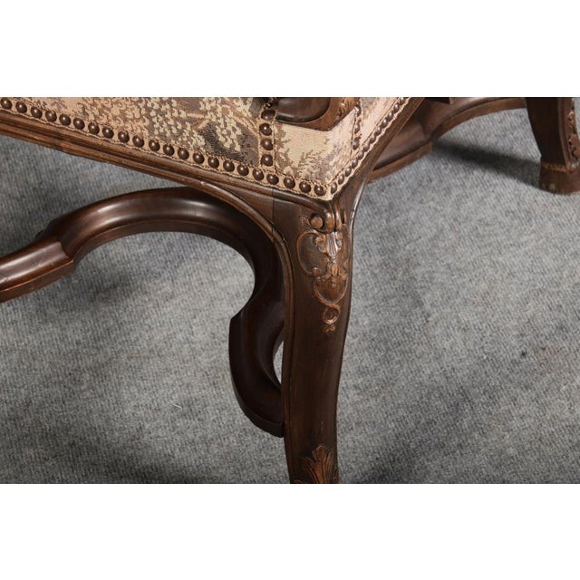 Antique Baroque Chair with Carving, 1880 For Sale - Image 14 of 18