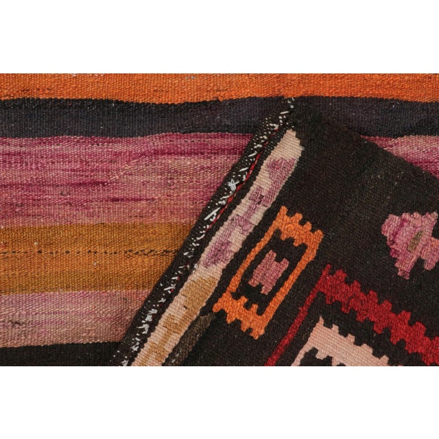 Textile Vintage Persian Kilim in Polychromatic Geometric Patterns by Rug & Kilim For Sale - Image 7 of 7
