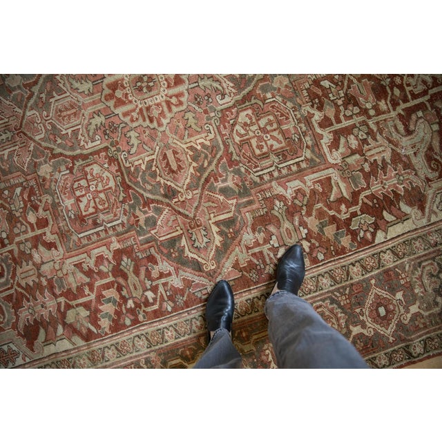 Vintage Distressed Heriz Rug - 8'3" X 12'6" For Sale - Image 15 of 15