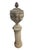 Oyster Gray Pair of Neo-Classical Style Cast Stone Garden Urns and Pedestals For Sale - Image 8 of 12