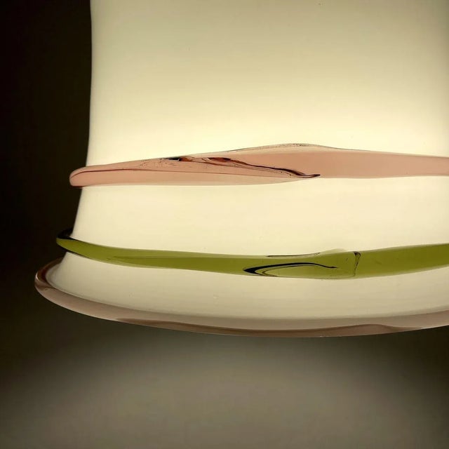 Vintage Italian Murano Glass Ceiling Lamp, 1970s For Sale - Image 13 of 14