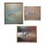 Sculptural Impasto: Set of 3 Abstract Figurative Paintings by Max Roumieu For Sale