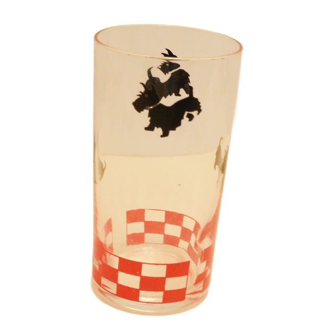 Rare 1950s Federal Glass "Scottie Dog" Ball Pitcher & 7-Piece Set For Sale - Image 10 of 12