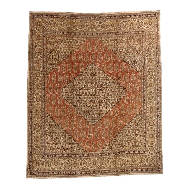 Late 19th Century Haji Khalili Persian Tabriz Rug, 10'00 X 12'02 For Sale