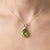 This elegant pendant features a vibrant Peridot gemstone, admired for its fresh green brilliance and lively sparkle. Known...
