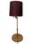 Mid-Century Brass Swingarm Floor Lamp with Side Table, 1940s For Sale - Image 3 of 9