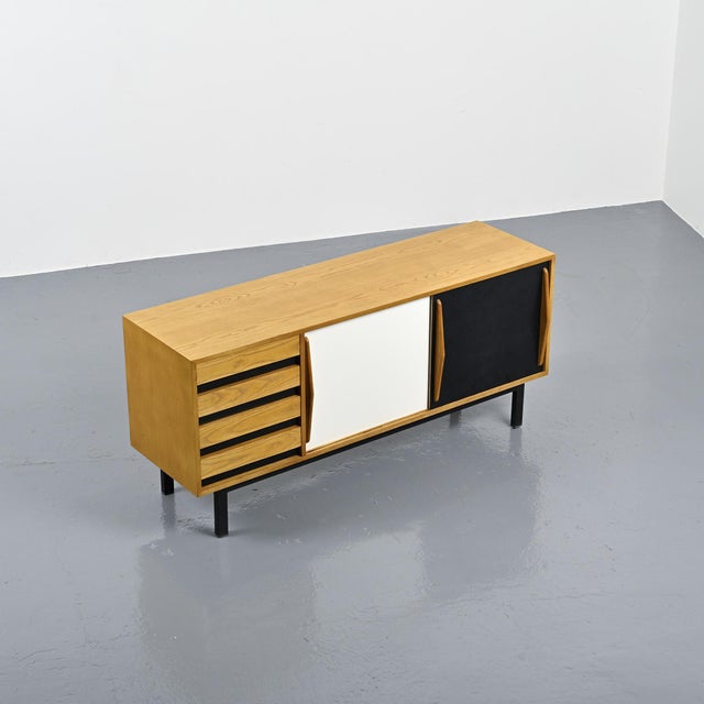 Ash Cansado Sideboard attributed to Charlotte Perriand for Steph Simon, 1960 For Sale - Image 9 of 18