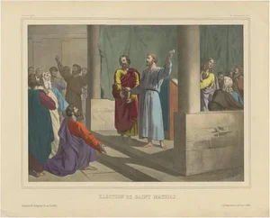 Becquet Freres, No. 42 Election of Saint Matthias, 1840, Print