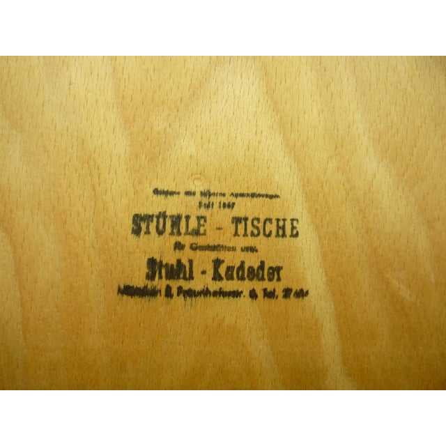 Mid-Century Plywood Stackable Dining Chair from Kaderer München, 1950s For Sale - Image 11 of 13