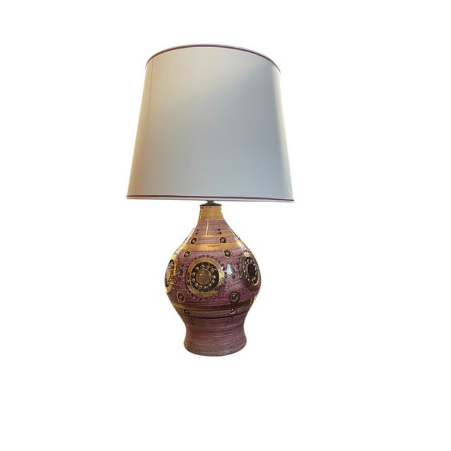 Gray Studio Pottery Ceramic Lamp by Georges Pelletier, 1970s For Sale - Image 8 of 8
