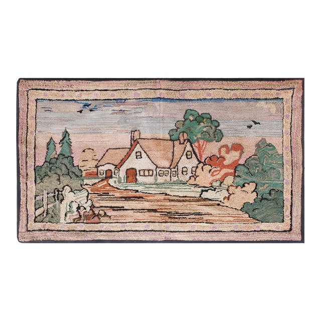 1920s American Hooked Rug | Chairish