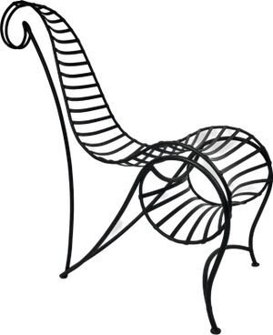 Spine Chair by André Dubreuil, 1986