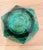 This is a late 20th-century Italian green lead-crystal decorative bowl or ashtray, probably dating to circa 1970s–1990s....