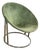 Lusch & Co. Balloon Sling Chair, Forest Green Suede For Sale