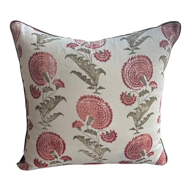 Jasper Indian Flower Pillow For Sale