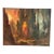 Antique Painting – Mystical Cave Figure Oil on Canvas (1980) For Sale