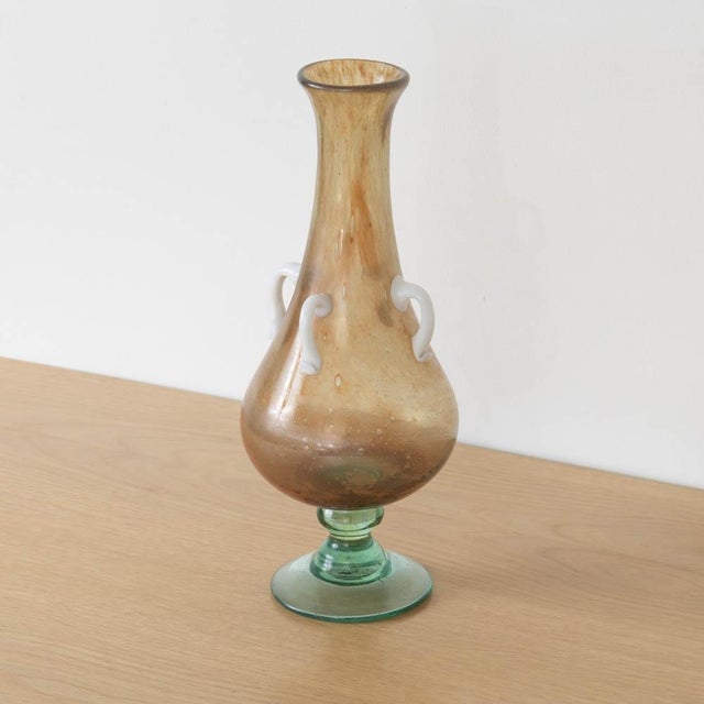 1960s Tall Italian Murano Amphora Vase For Sale - Image 4 of 9