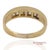 14k(585) Vintage Solid Yellow Gold Natural Baguette Diamond Band Ring, Size 9 For Sale - Image 4 of 12