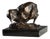 Italian Sculpture Bronze Bird on Marble Base For Sale
