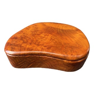 Vintage California Redwood Freeform Box For Sale
