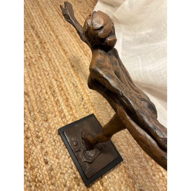 1980s Bronze Finish Sculpture Replica of Degas’ Dancer For Sale - Image 11 of 13