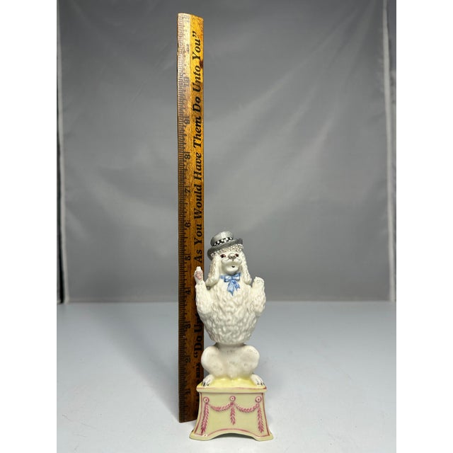 Nymphenburg Porcelain Circus Poodle Figurine by Luise Terletzki-Scherf For Sale - Image 9 of 10
