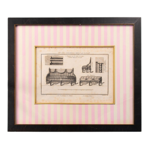 Bench With Arm Rests, 1780-96, Reproduction Print C. 2005