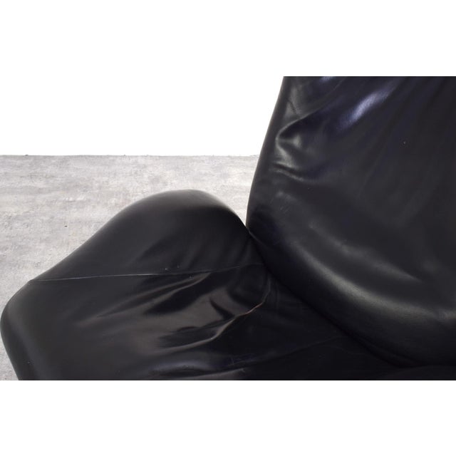 Wink Leather Chair by Toshiyuki Kita for Cassina, 1980s For Sale - Image 12 of 18