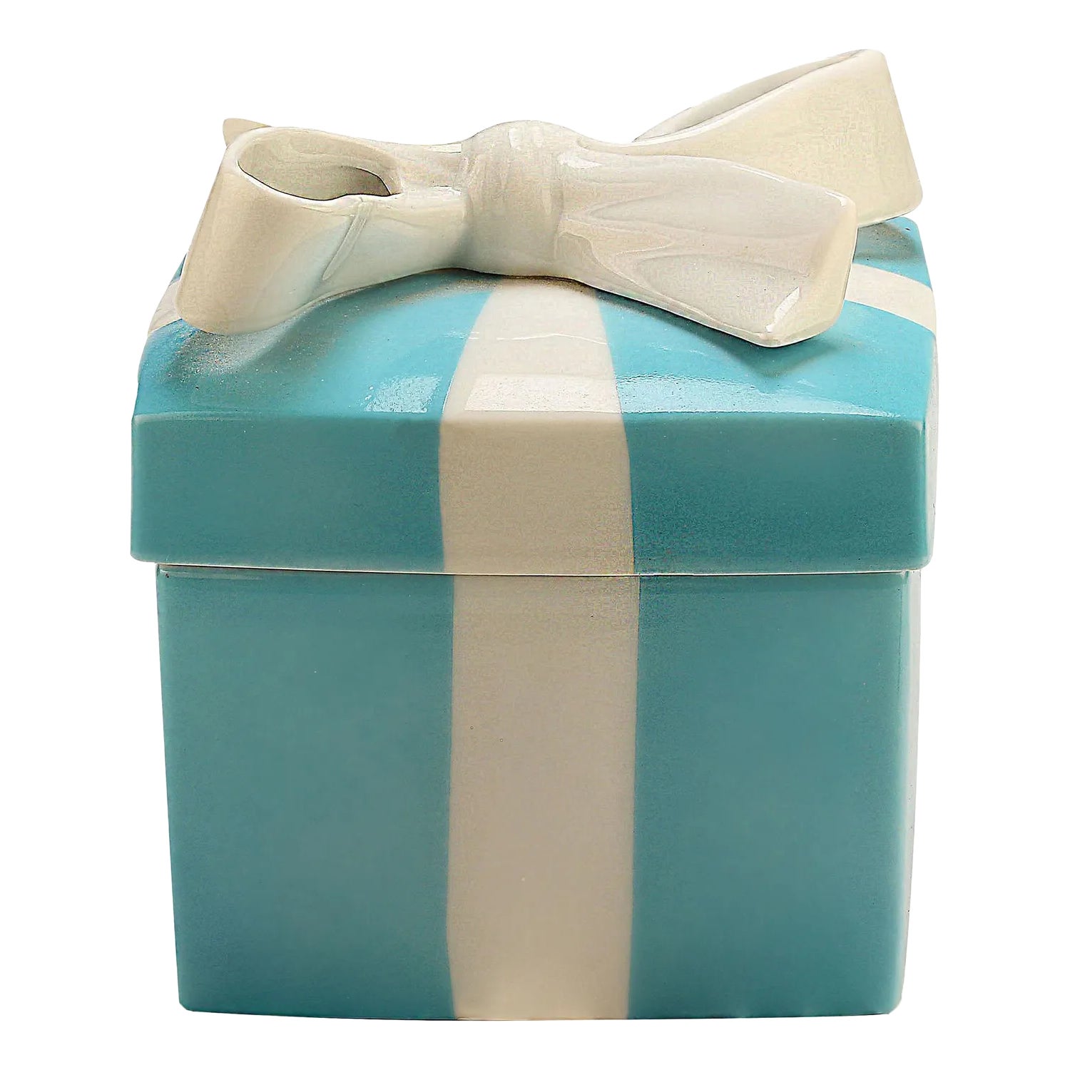 Mid 20th Century Tiffany & Co Iconic Blue Ceramic Gift Box | Chairish