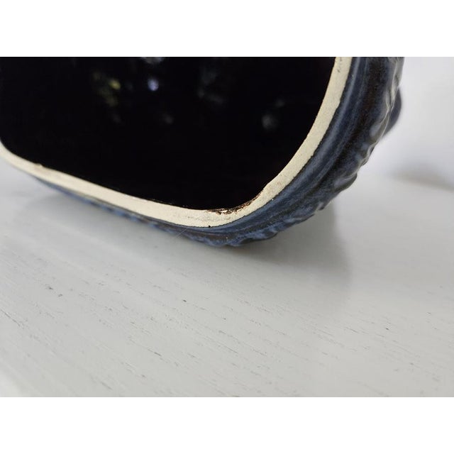 Blue Woman with Basket of Fruit Figurine from Bay Keramik, Germany, 1960s For Sale - Image 11 of 14