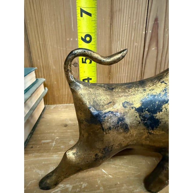 Mid Century Brutalist Bull Sculpture - For Sale - Image 6 of 12