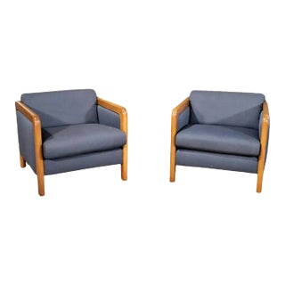 Wood Frame Lounge Chairs For Sale