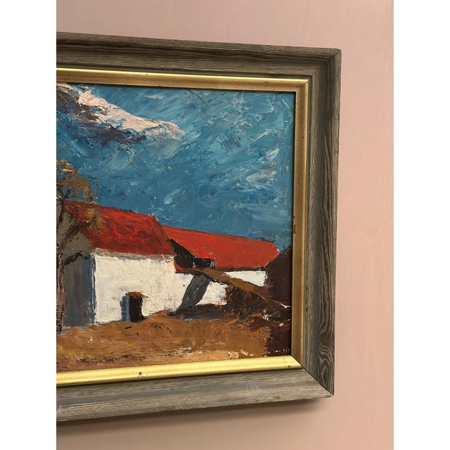 Bartja Björklund, Barn, 1960s, Oil on Panel, Framed For Sale - Image 4 of 18