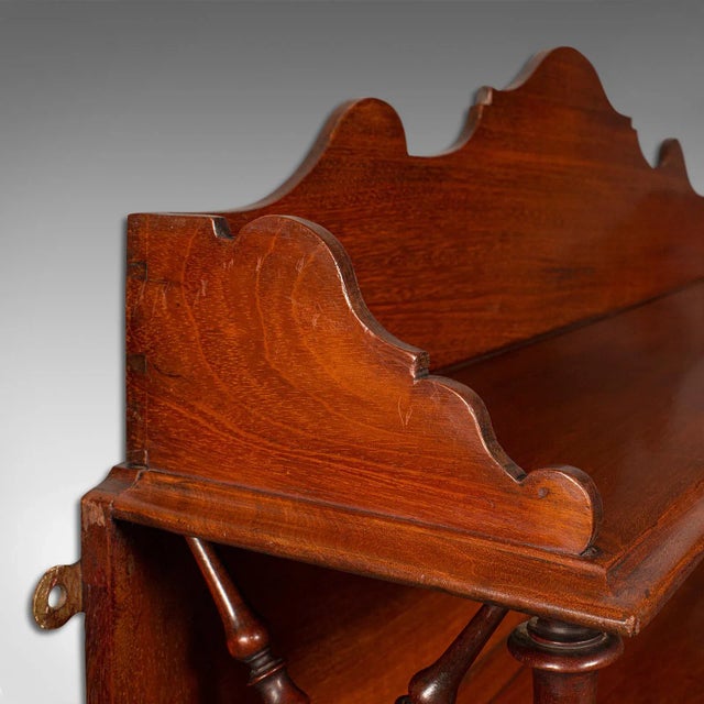 1900s Victorian Antique Mounted Whatnot, English, Bookshelf, Collectibles Shelf For Sale - Image 4 of 8