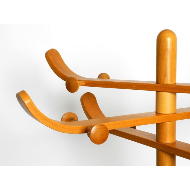Large Beechwood Coat Rack by Aksel Kjersgaard for Odder Mobler, Denmark, 1960s For Sale - Image 6 of 18