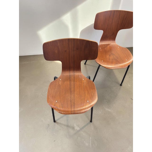 Vintage Model 3103 Dining Chairs by Arne Jacobsen for Fritz Hansen, 1960s, Set of 6 For Sale - Image 4 of 18
