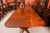 Vintage Triple Pillar Dining Table and Chairs by William Tillman, 1980s, Set of 15 For Sale - Image 12 of 15