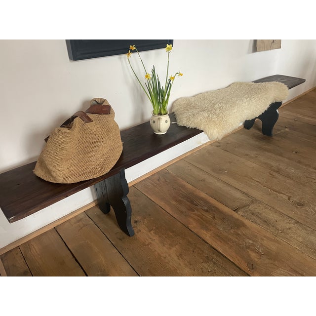 Antique Bench in Oak, 1890s For Sale - Image 11 of 13