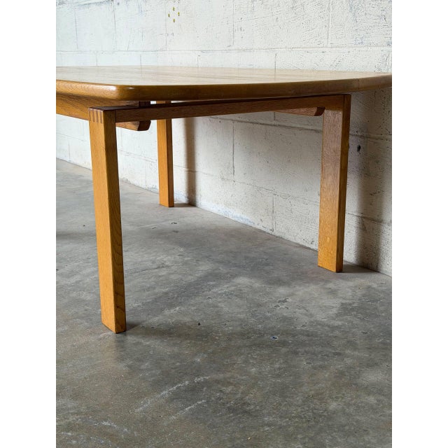 Wood Oak Coffee Table Mid-Centuryl Modern Mid-Century Modern 1970s For Sale - Image 7 of 11