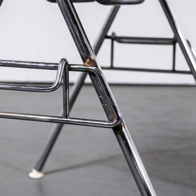 1960's original eames dss stacking off white fibreglass dining chair - large quantity available. - set of six. the iconic...