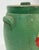 Sculpture Materials Antique Hand-Painted Green Floral Motif Lidded Crock For Sale - Image 7 of 8