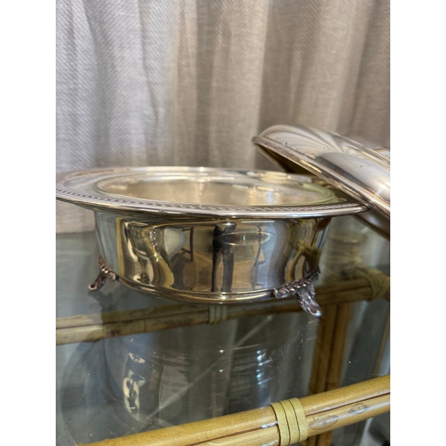 Traditional English Regency Silver Lidded Serving Bowl For Sale - Image 3 of 5