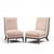 William Switzer Chaise Apollon Collection Armless Slipper Chairs - Pair Each chair measures: 23.5 wide x 34 deep x 36.75...