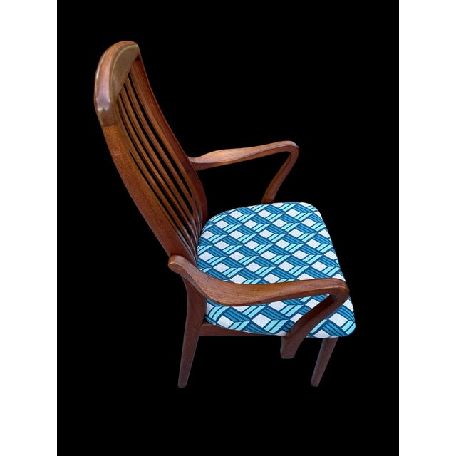 Kai Kristiansen Mid Century Benny Linden Teak Armchair - Dining Chair For Sale - Image 4 of 10