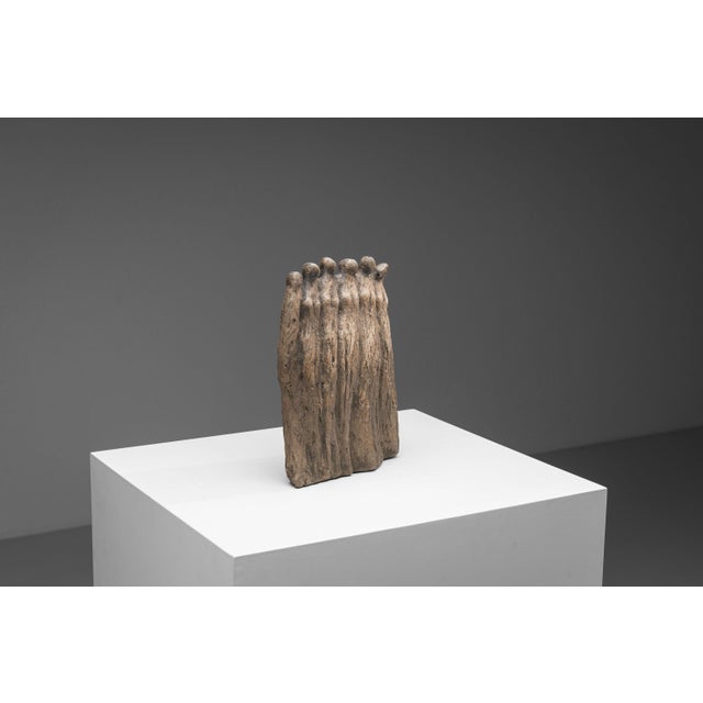 Gray Abstract Sculptural Group of Six Female Figures, 1970s For Sale - Image 8 of 17