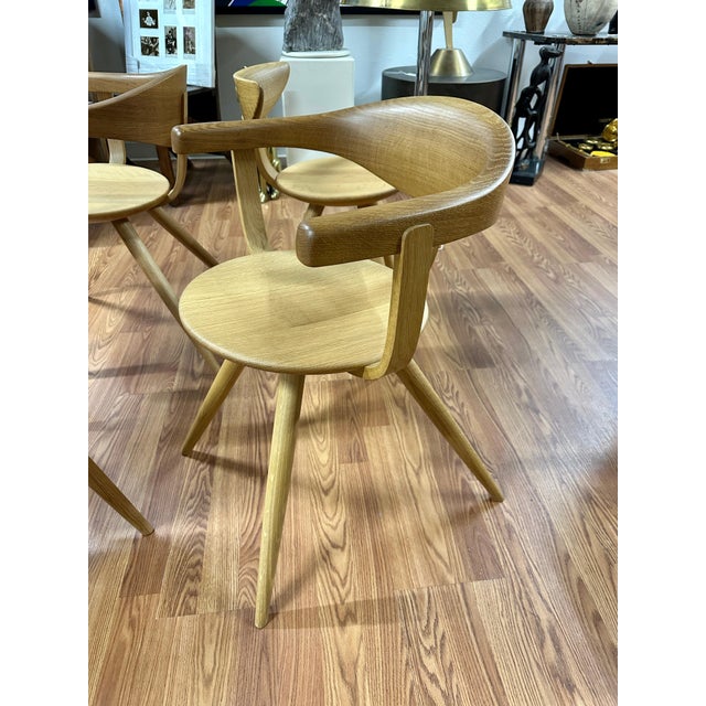Sori Yonagi for Hida Bleached Oak Table and Chairs Reissue 2022 For Sale - Image 13 of 18