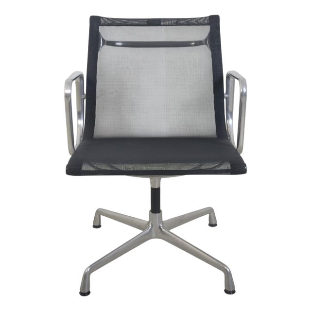 EA108 Chair in Black Mesh by Charles Eames, 2000s For Sale